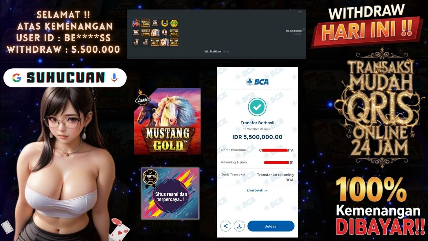 SUHUCUAN JACKPOT SLOT MUSTANG GOLD